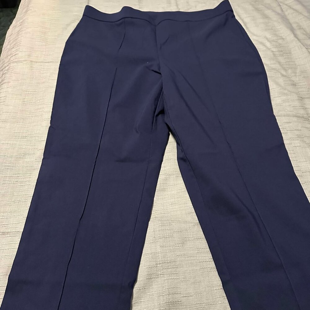 Ruby Road Navy Straight Leg Pants 20W